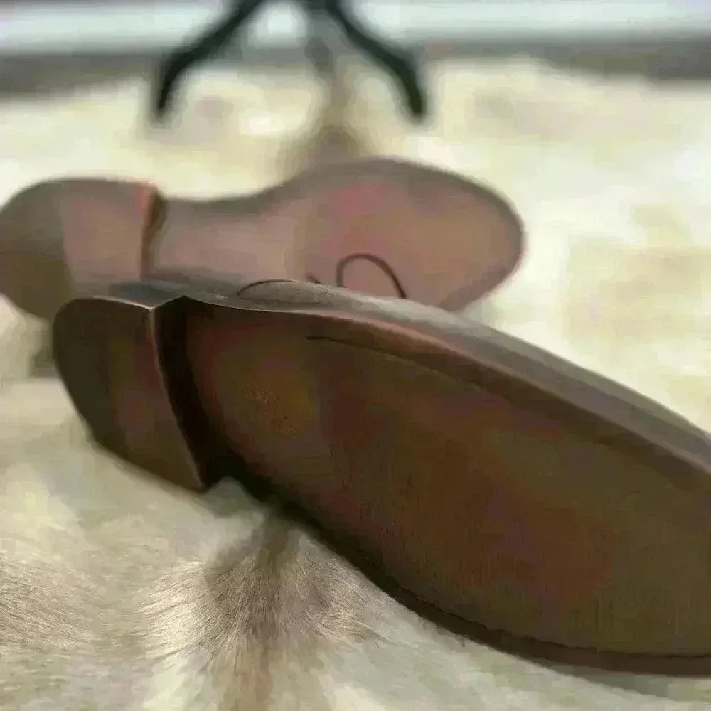 Polo Ralph Lauren Mollington Shoes Plain Oxford , Leather Upper Brown Size 9.5D - Picture 8 of 8